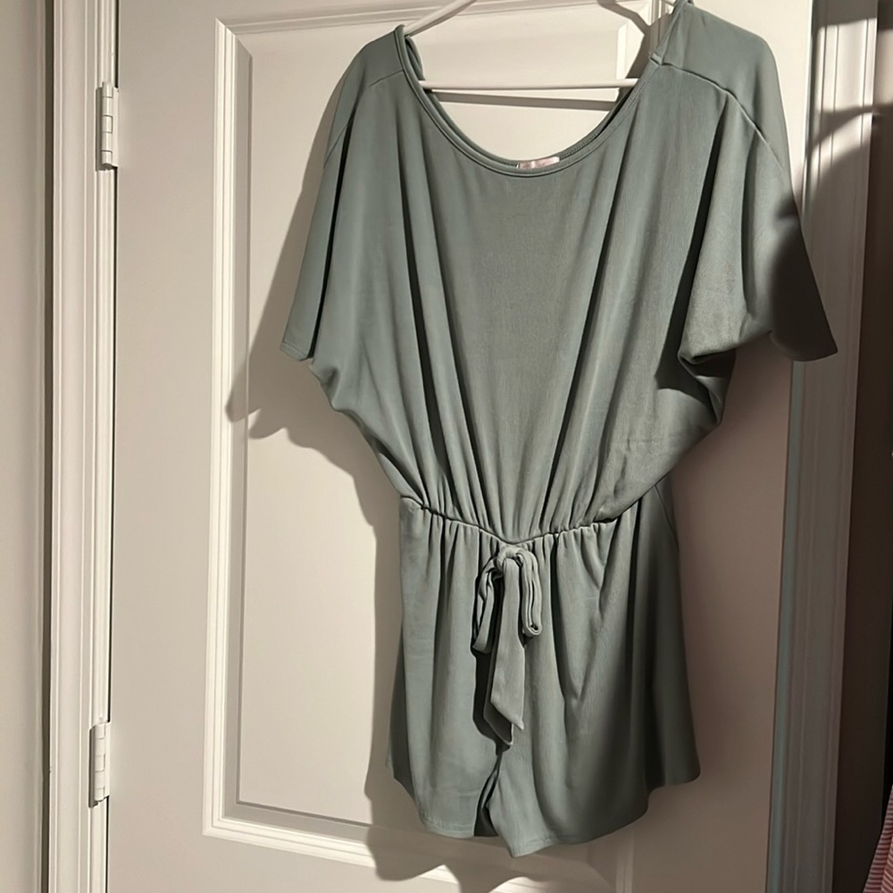 Sage green romper